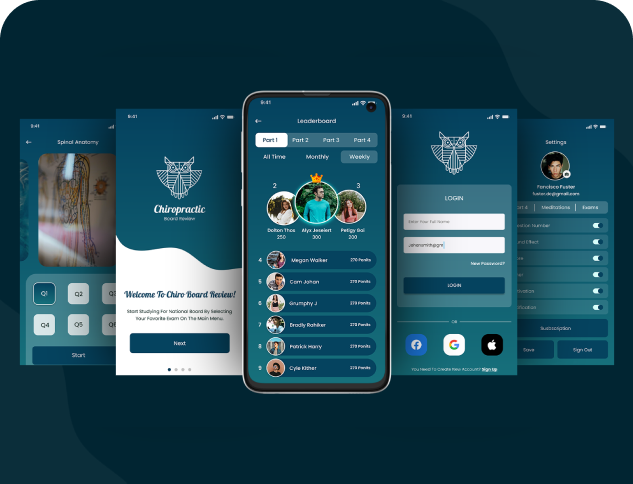 Chiropractic Mobile Application UI/UX Design by Swati Gondaliya