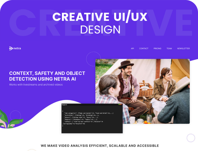 Netra Website UI/UX Design by Swati Gondaliya