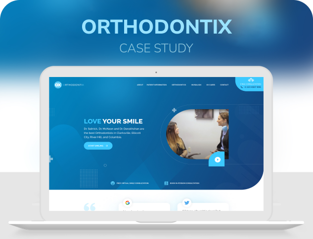 Orthodontix Website UI/UX Design Case Study by Swati Gondaliya
