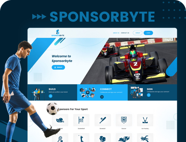 Sponsorbyte Website UI/UX Design by Swati Gondaliya